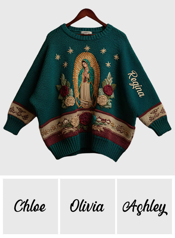 Our Lady Of Guadalupe - Personalized Christian Ugly Sweater