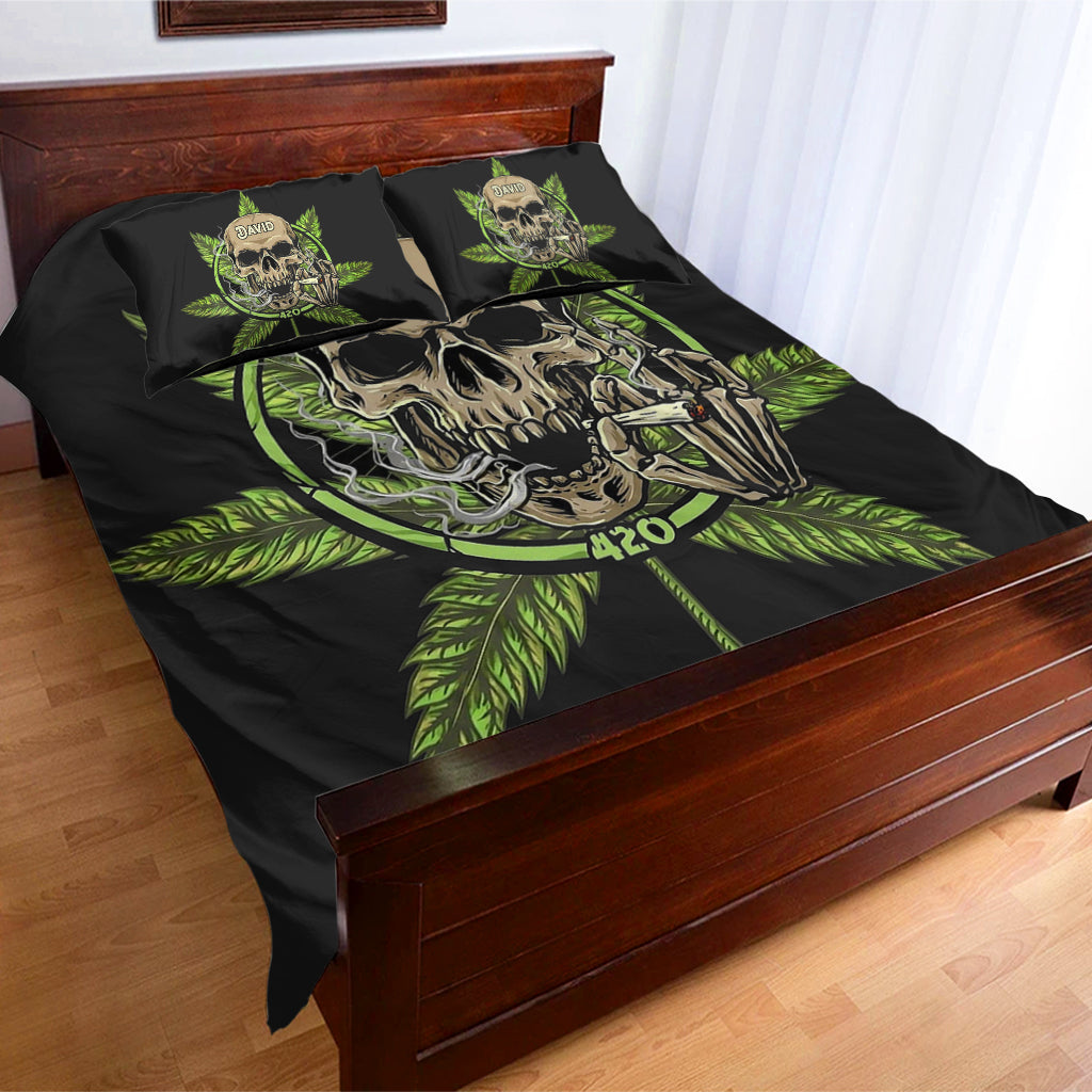 Art Skull Bedding Set - Personalized Weed Bedding Set