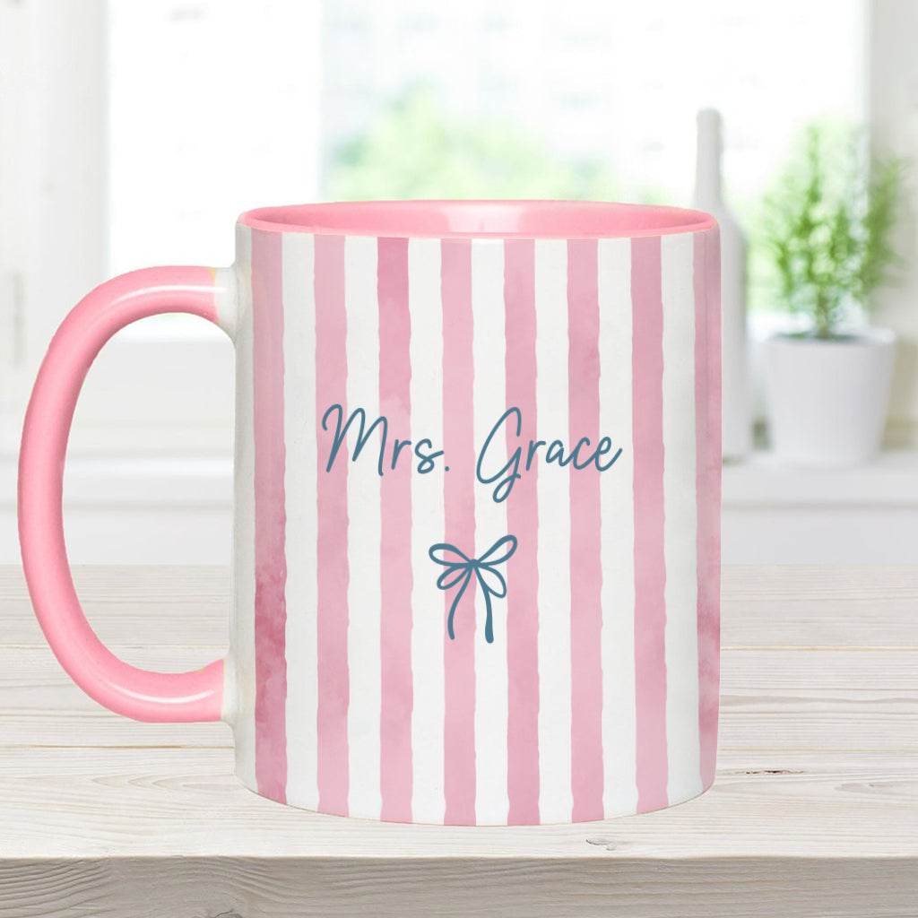 Back To School Gift for Teacher - Personalized Teacher Accent Mug