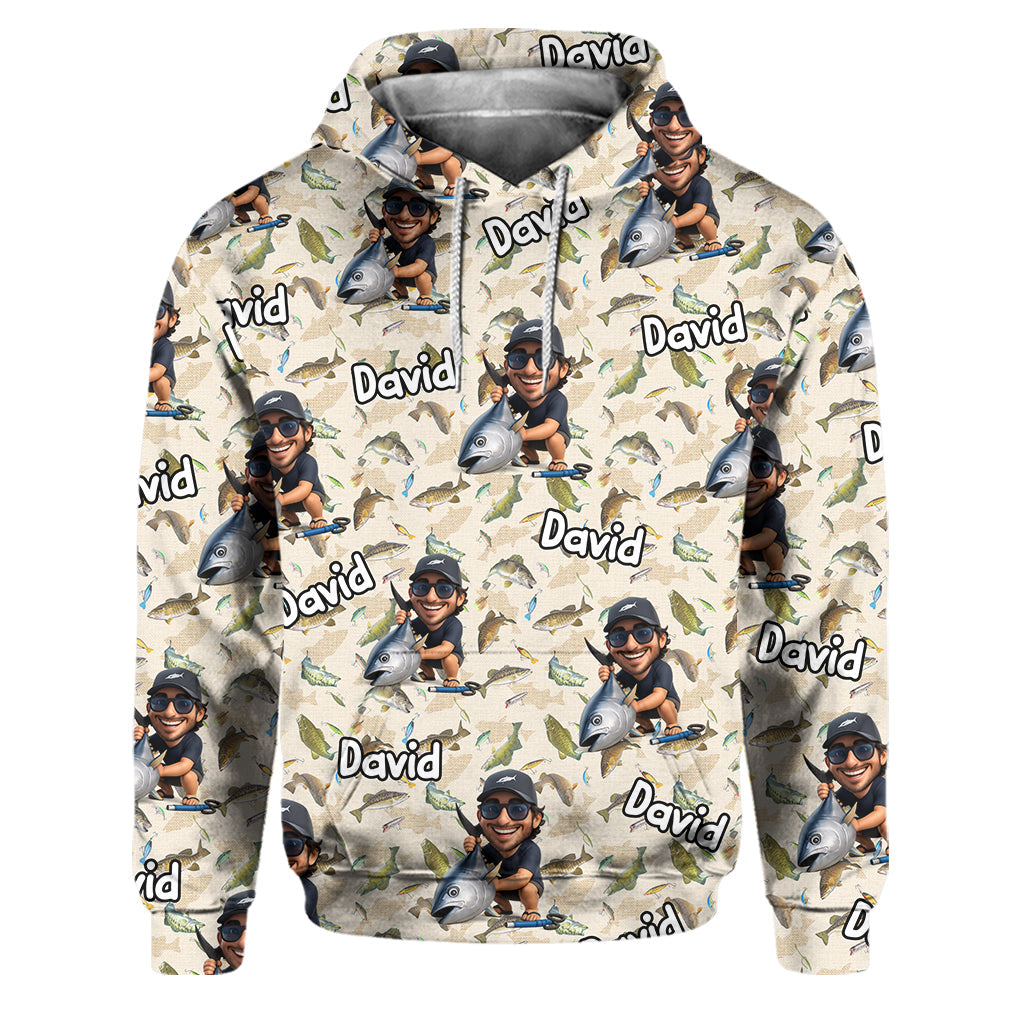 Witziges Geschenk für Angelfreunde – personalisierter Angel-Hoodie und Jogginghose