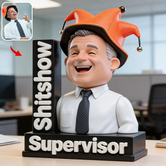Sh*tshow Supervisor Desk Decor - Personalized Colleague Custom Shaped Acrylic Plaque