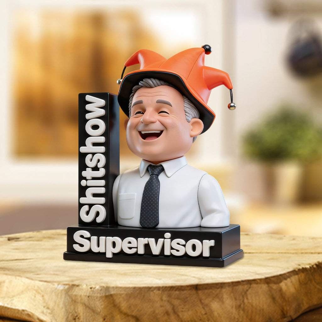 Sh*tshow Supervisor Desk Decor - Personalized Colleague Custom Shaped Acrylic Plaque
