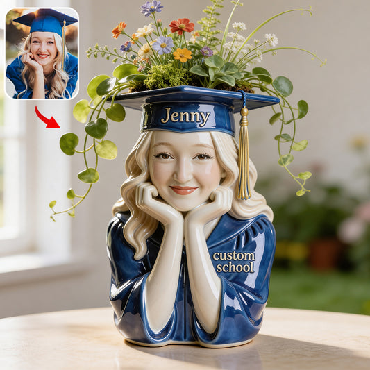 Class Of 2026 - Personalized Graduation Acrylic Pot