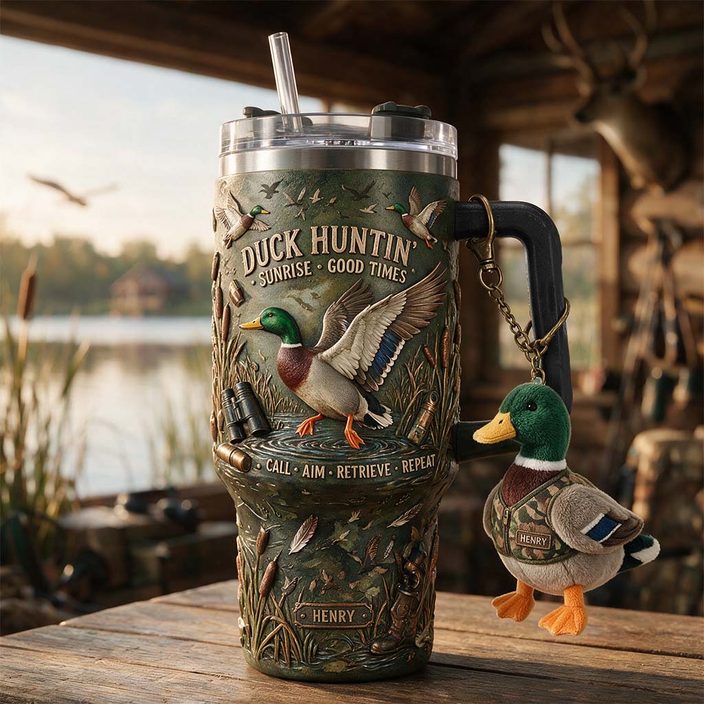 C'est la saison de la chasse - Tasse de chasse personnalisée avec charme en peluche