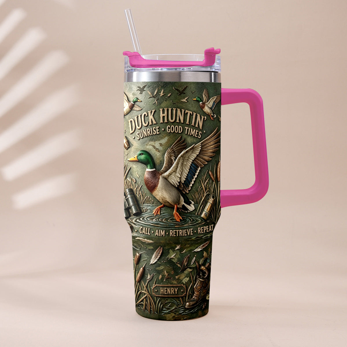 C'est la saison de la chasse - Tasse de chasse personnalisée avec charme en peluche