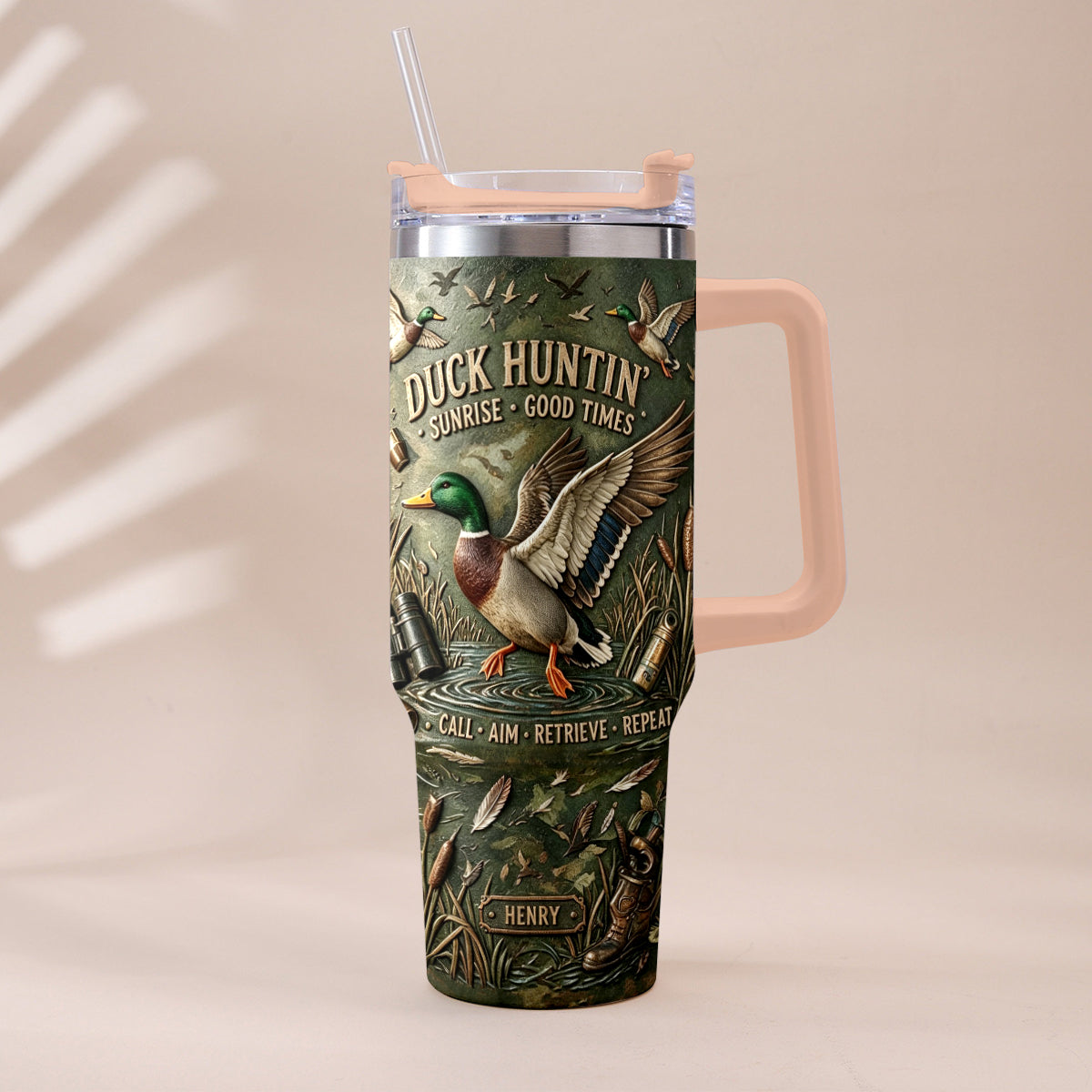 C'est la saison de la chasse - Tasse de chasse personnalisée avec charme en peluche
