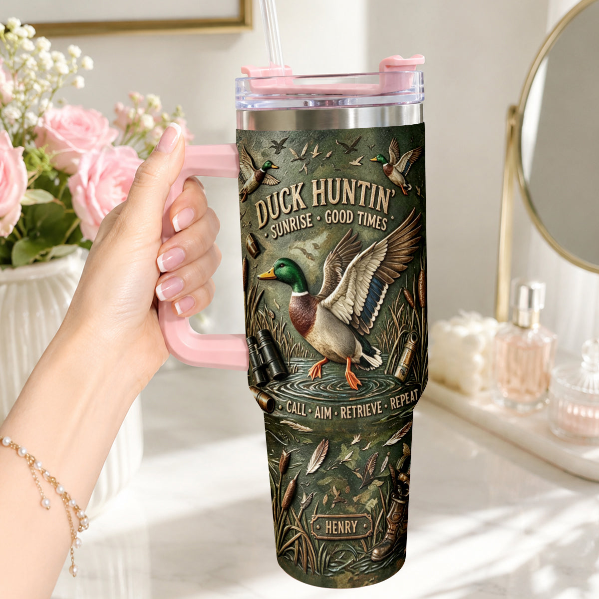 C'est la saison de la chasse - Tasse de chasse personnalisée avec charme en peluche