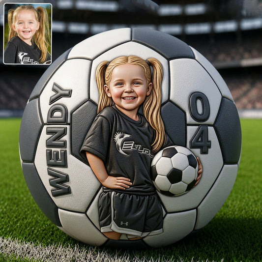 Jedes Foto-Geburtstagsgeschenk für Fußballspieler - Personalisierter Multi-Sportball für Kinder