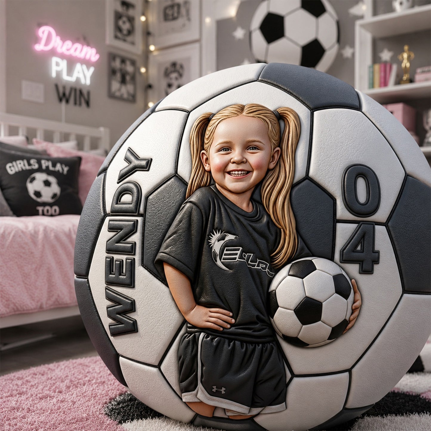Any Photo Birthday Gift For Soccer Players - Personalized Kid Multi-Sport Ball