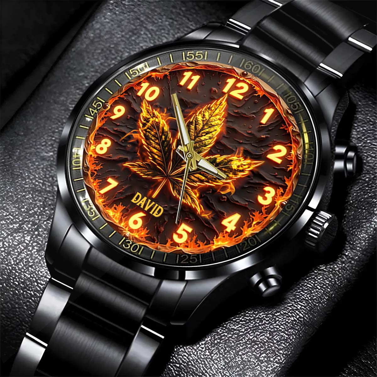 Montre à montre personnalisée Fire Weed