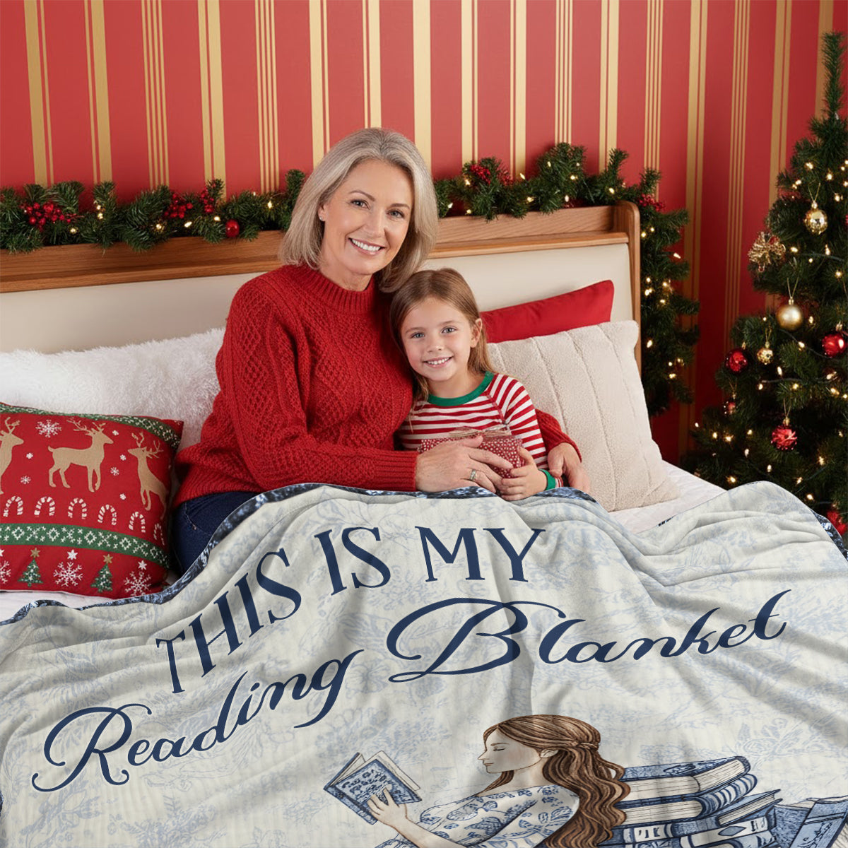 This Is My Reading Blanket - Personalized Book Wearable Blanket