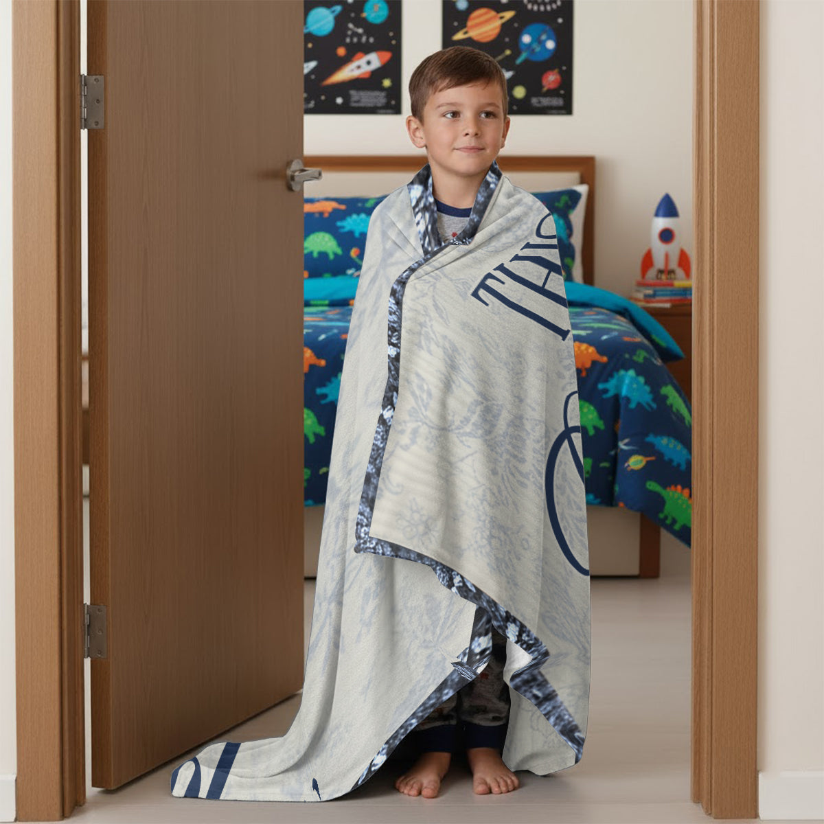 This Is My Reading Blanket - Personalized Book Wearable Blanket