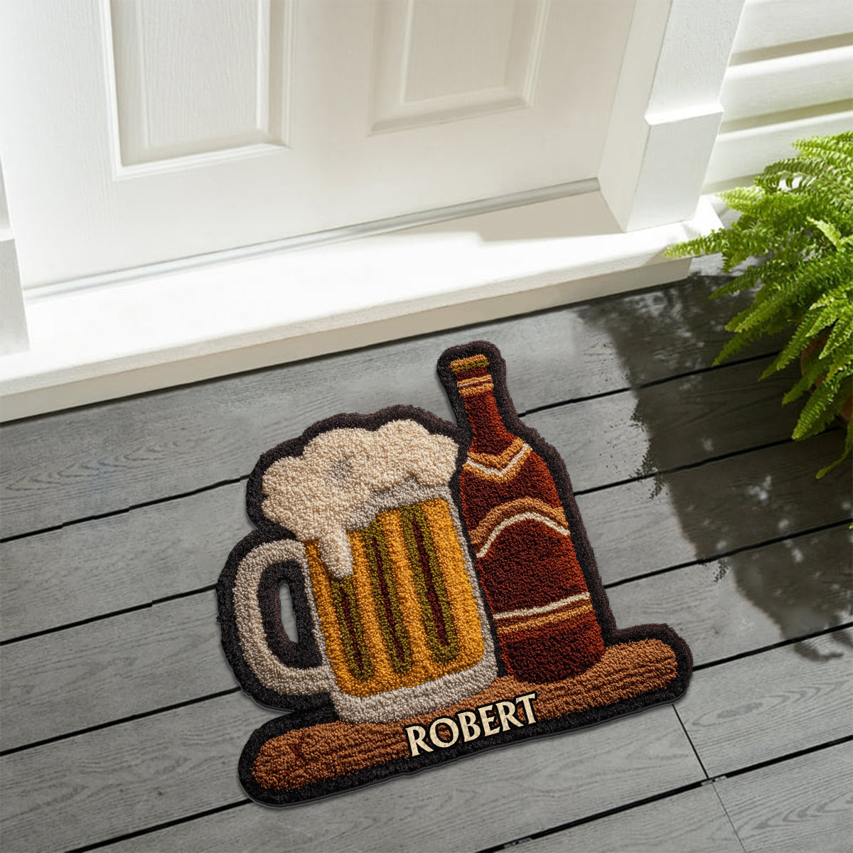 Unique Gift For Beer Lovers - Personalized Beer Non-Slip Tufted Rug