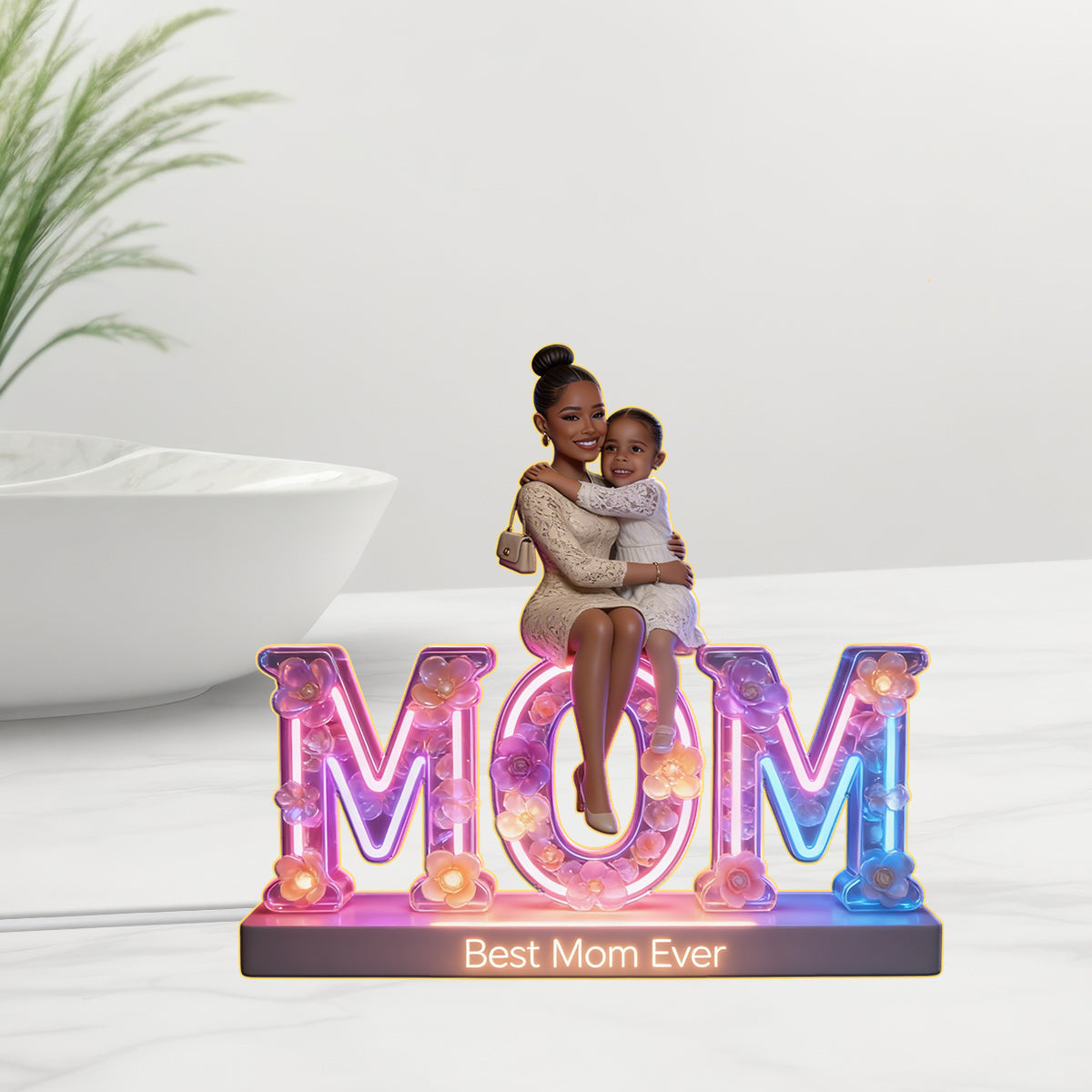 Personalisierte Foto - Individuelle Mutter Acryl LED Nachtlicht