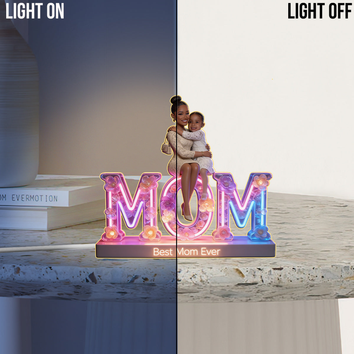 Personalisierte Foto - Individuelle Mutter Acryl LED Nachtlicht