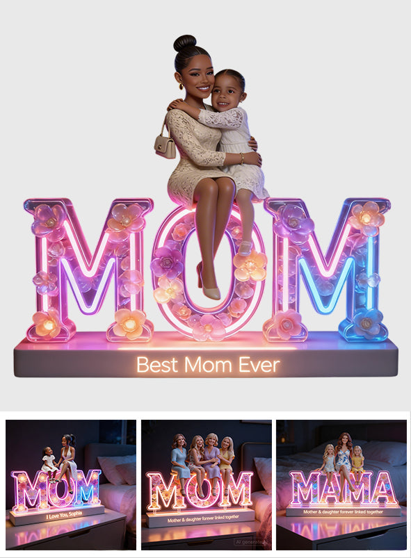 Personalisierte Foto - Individuelle Mutter Acryl LED Nachtlicht