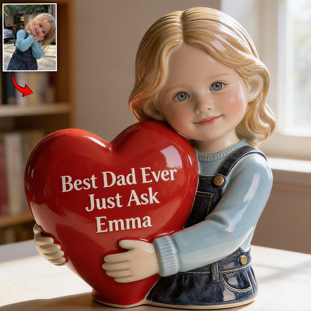 Perfect Father's Day Gift - Personalized Father Custom Shaped Acrylic Plaque