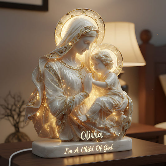 A Child Of God - Personalized Christian Acrylic LED Night Light