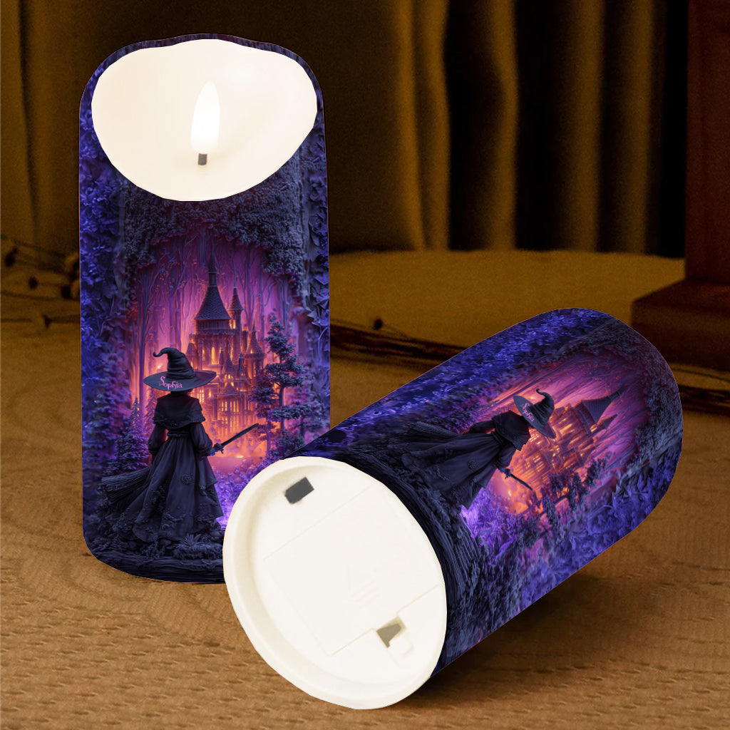 Witch Castle - Personalized Witch Flameless Candle