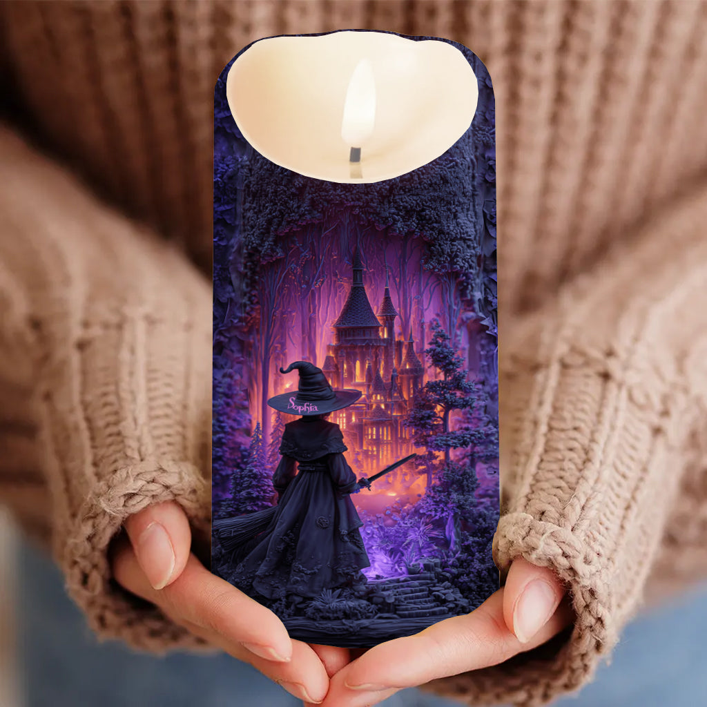 Witch Castle - Personalized Witch Flameless Candle