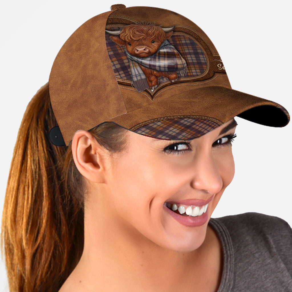 Adorable Highland Cow - Personalized Highland Cow Classic Cap