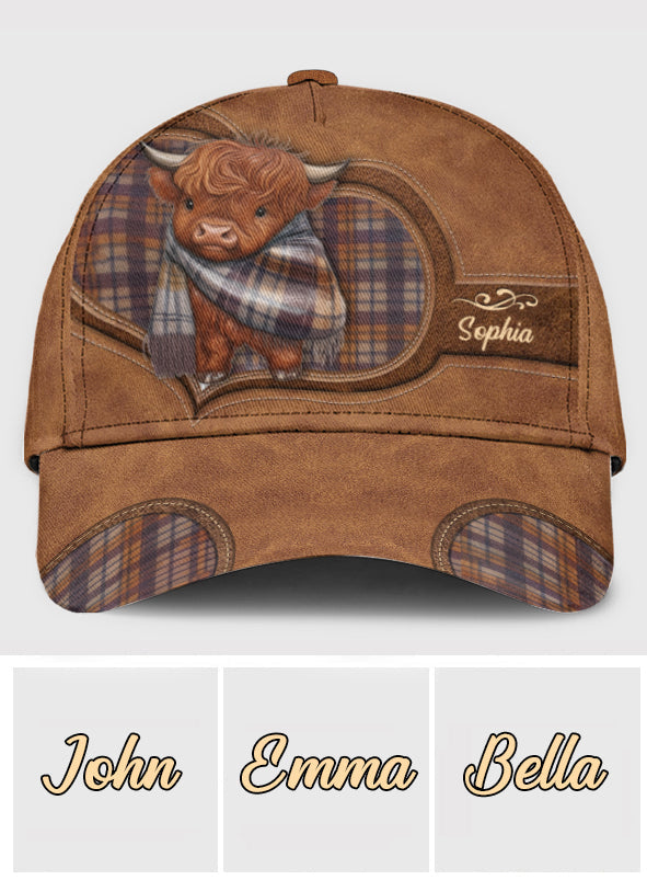 Adorable Highland Cow - Personalized Highland Cow Classic Cap