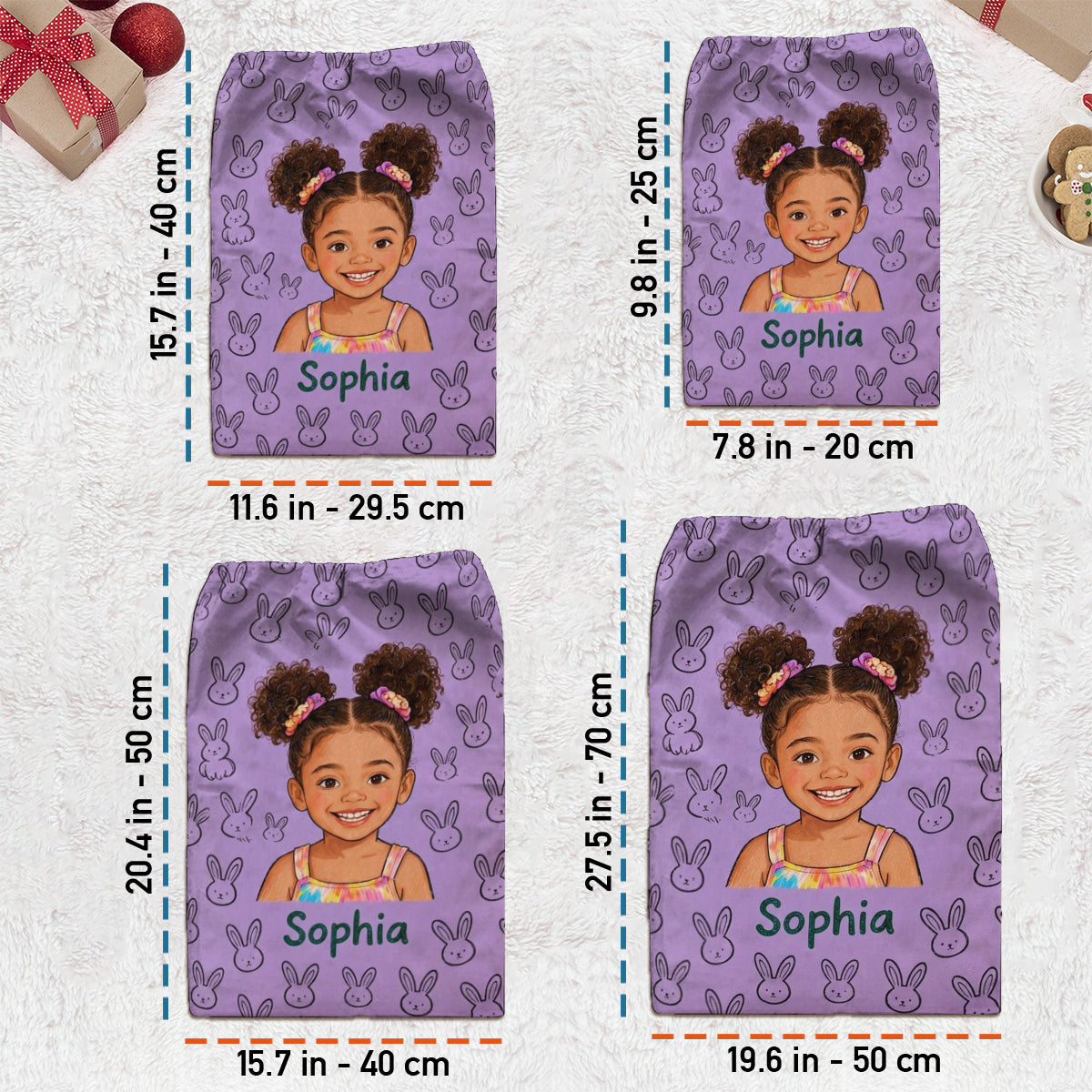 Cute Drawing - Personalized Kid Drawstring Tote Bag