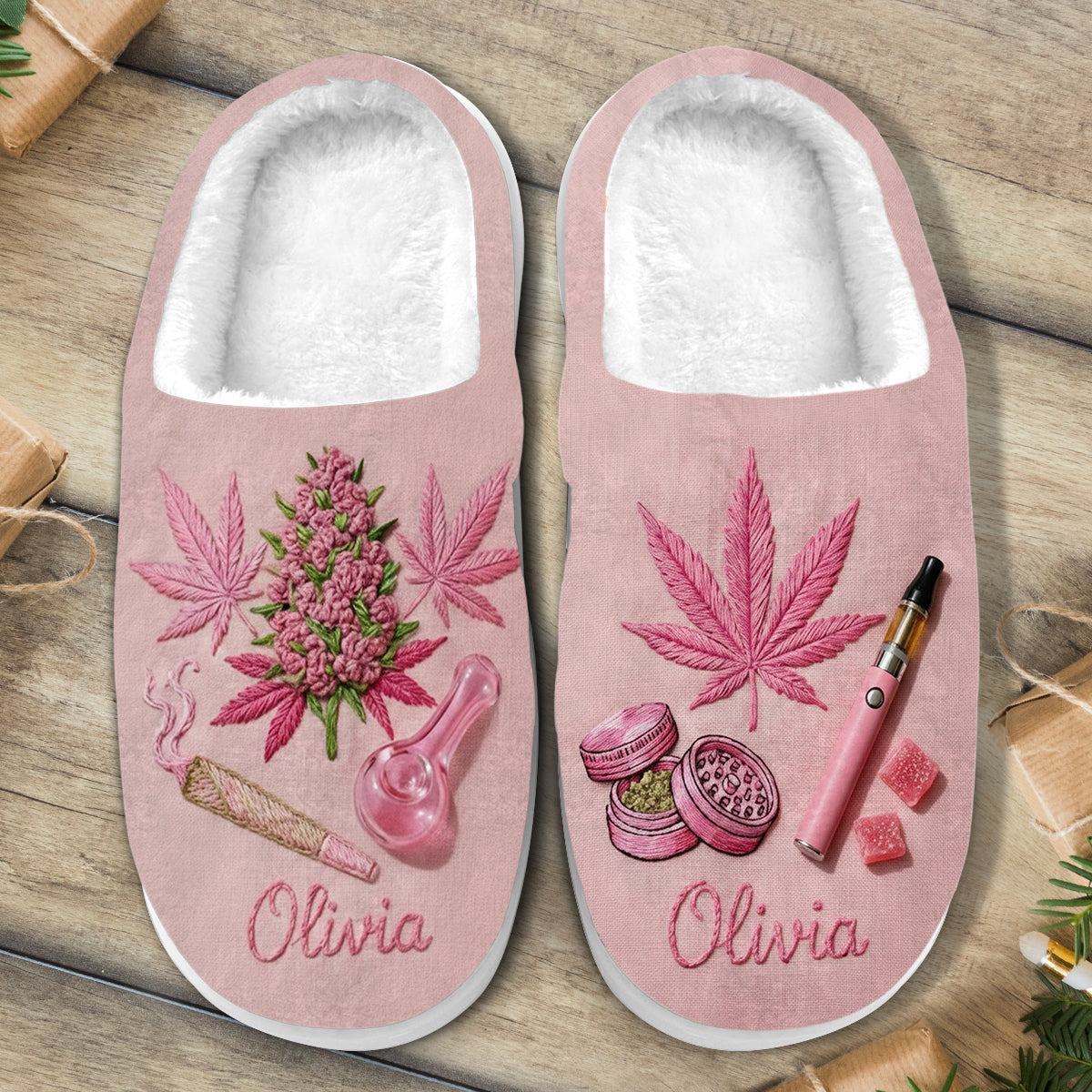 Stoners & Smokers - Personalized Weed Slippers