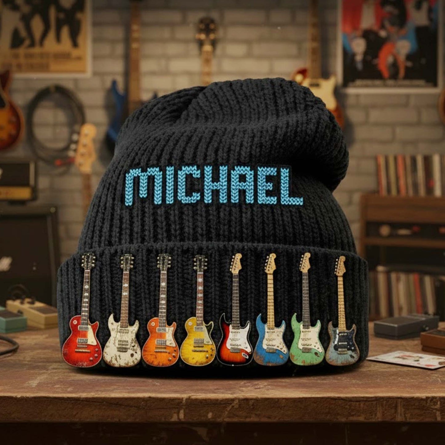 Vintage-Gitarren – Personalisierte Gitarrenmütze