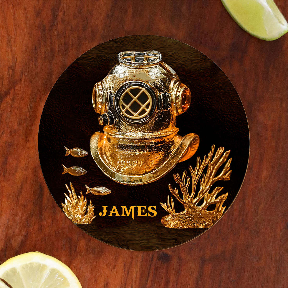 Scuba Diving Lovers Gift - Personalized Scuba Diving Whiskey Glass