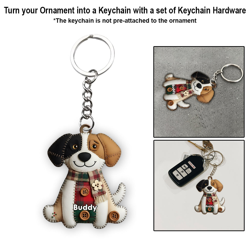 Dog Breeds Christmas Quilt - Personalized Dog Ornament