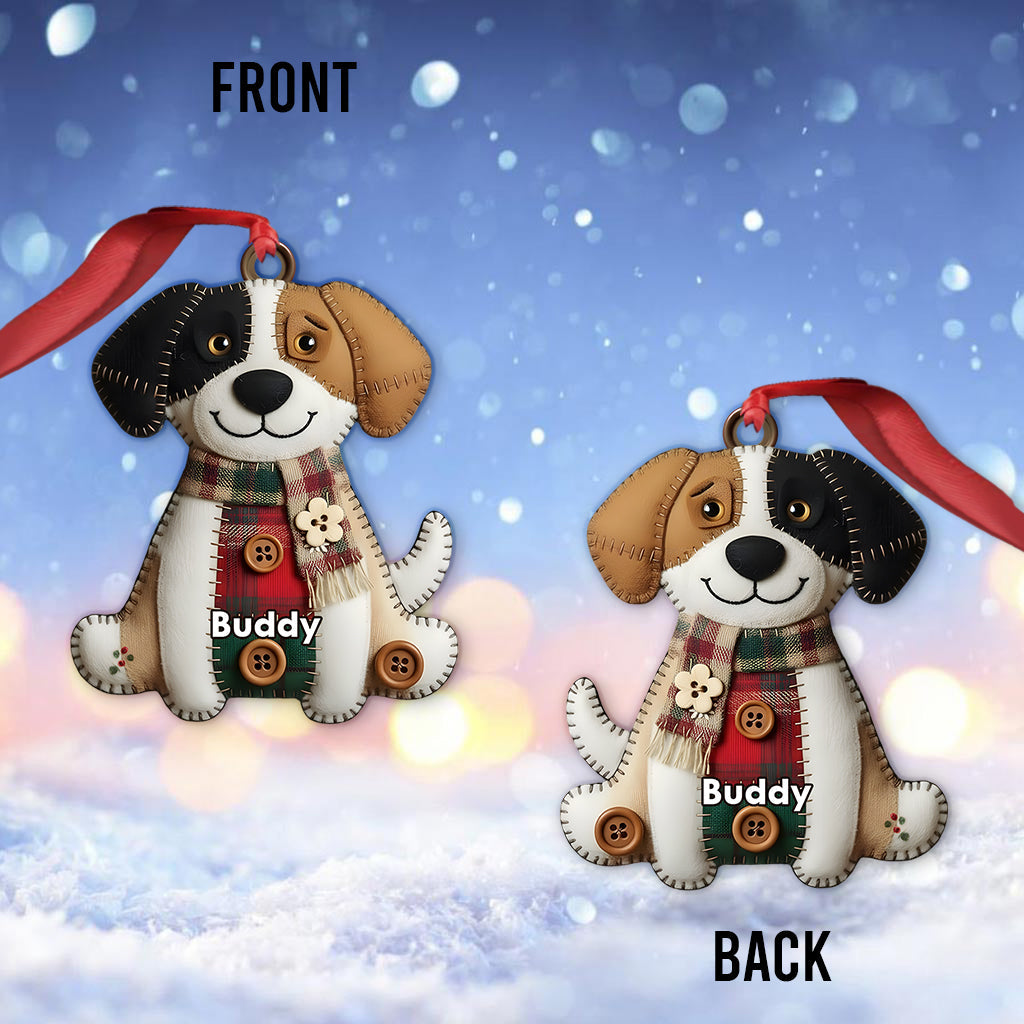 Dog Breeds Christmas Quilt - Personalized Dog Ornament