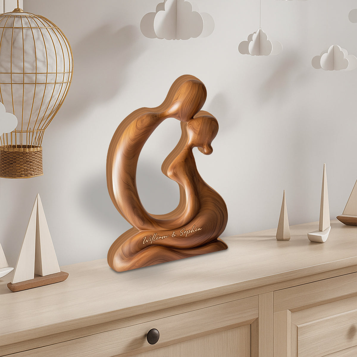 You And Me We Got This - Personalized Couple Custom Shaped Wood Plaque