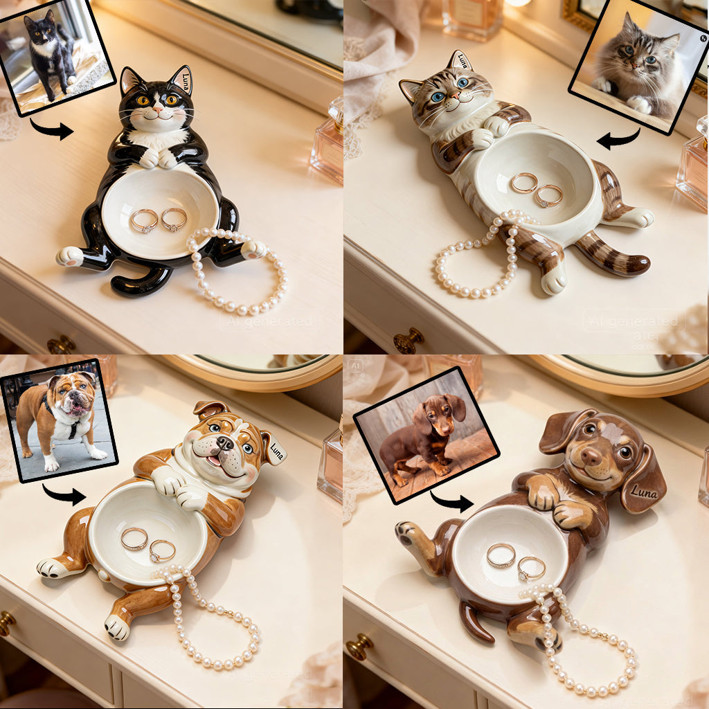 Custom From Any Photo - Personalized Dog Catch-All Tray