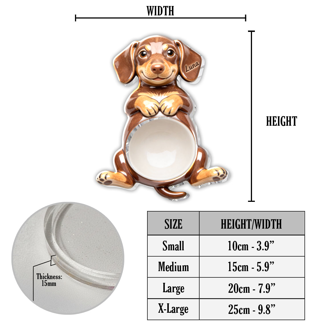 Custom From Any Photo - Personalized Dog Catch-All Tray