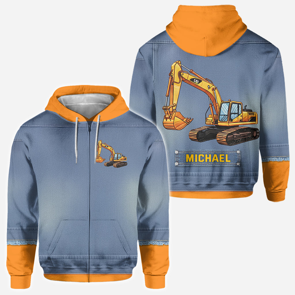 Construction Machines - Personalized Kid All Over Shirt