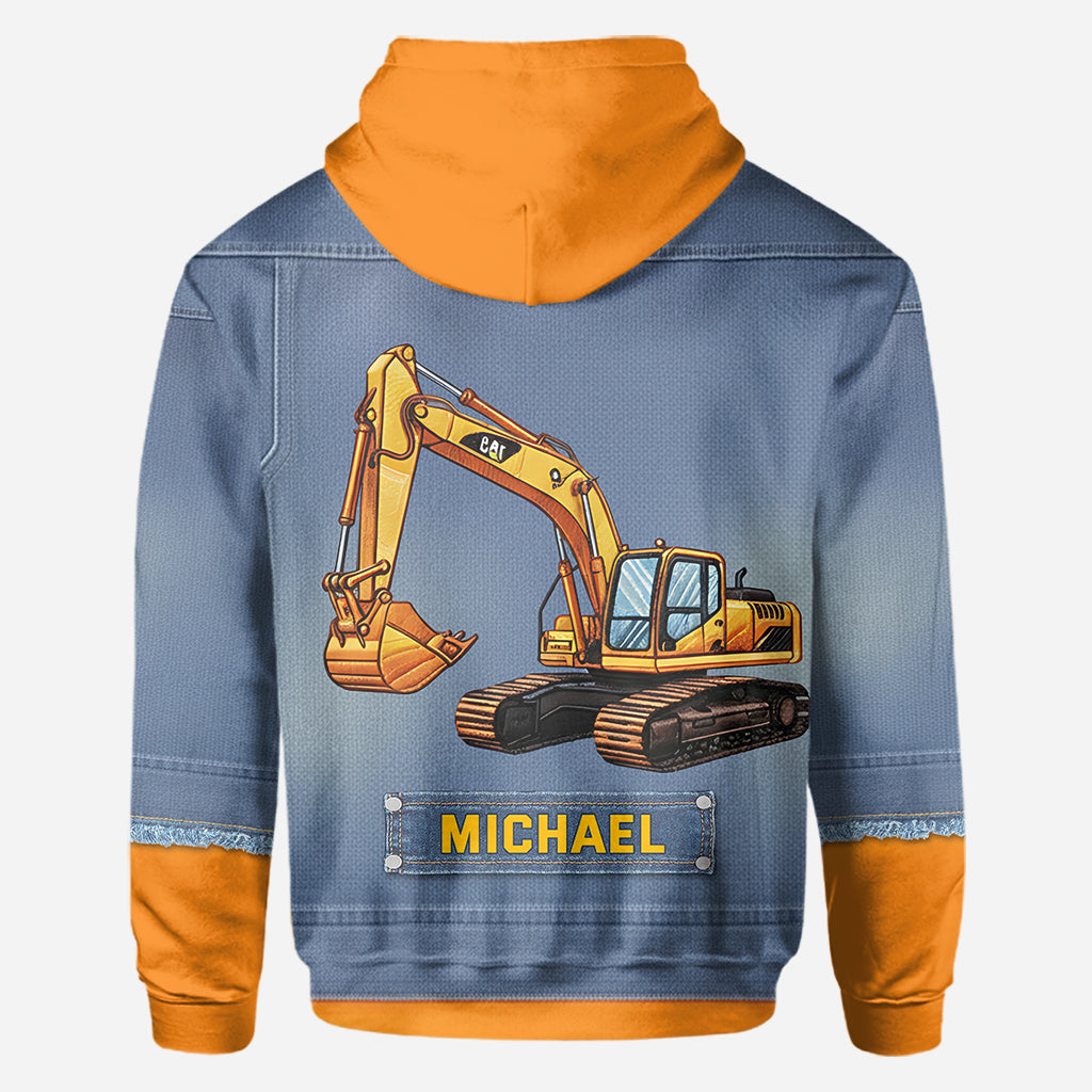 Construction Machines - Personalized Kid All Over Shirt