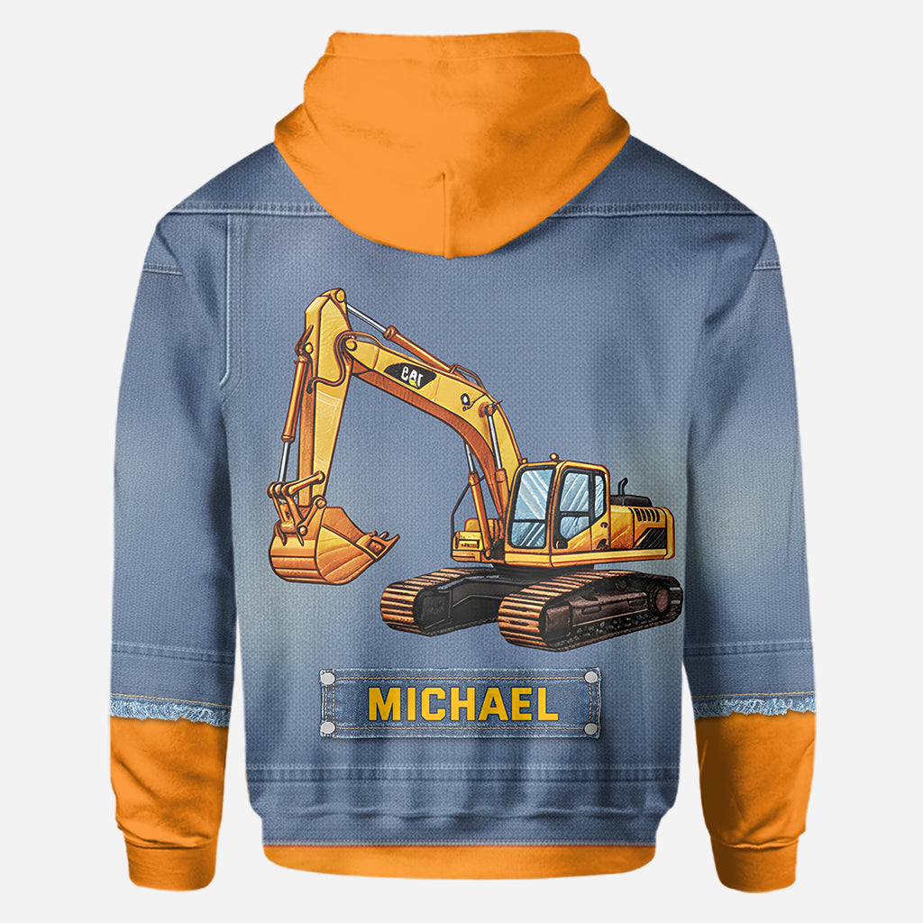 Construction Machines - Personalized Kid All Over Shirt