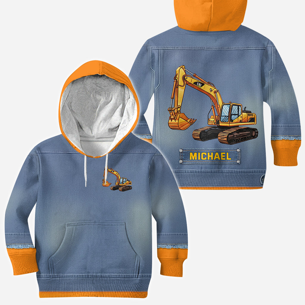 Construction Machines - Personalized Kid All Over Shirt