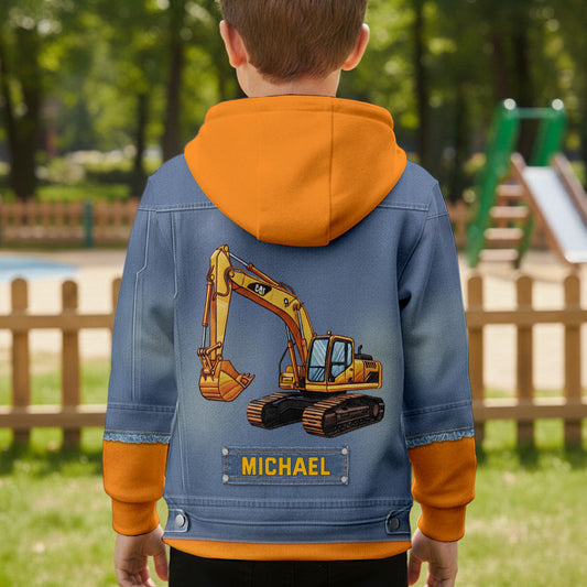 Construction Machines - Personalized Kid All Over Shirt