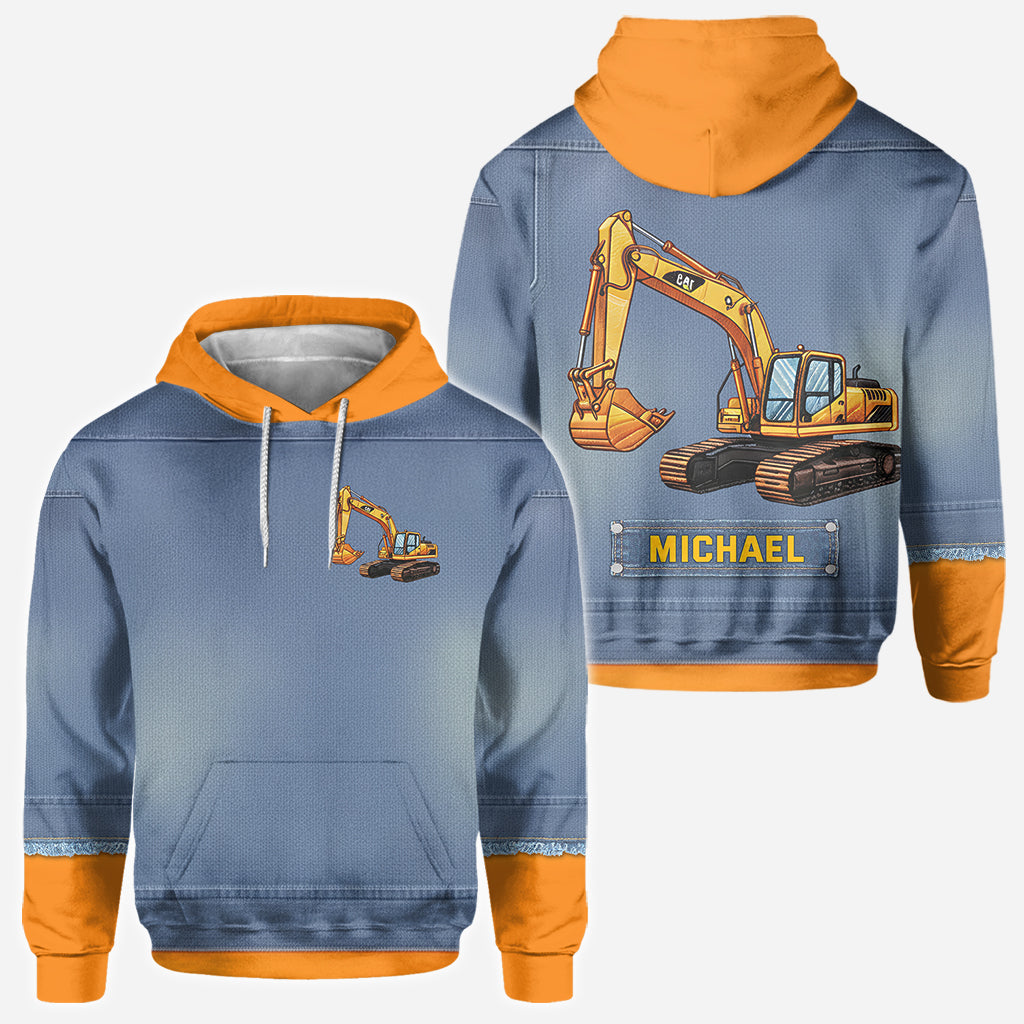 Construction Machines - Personalized Kid All Over Shirt