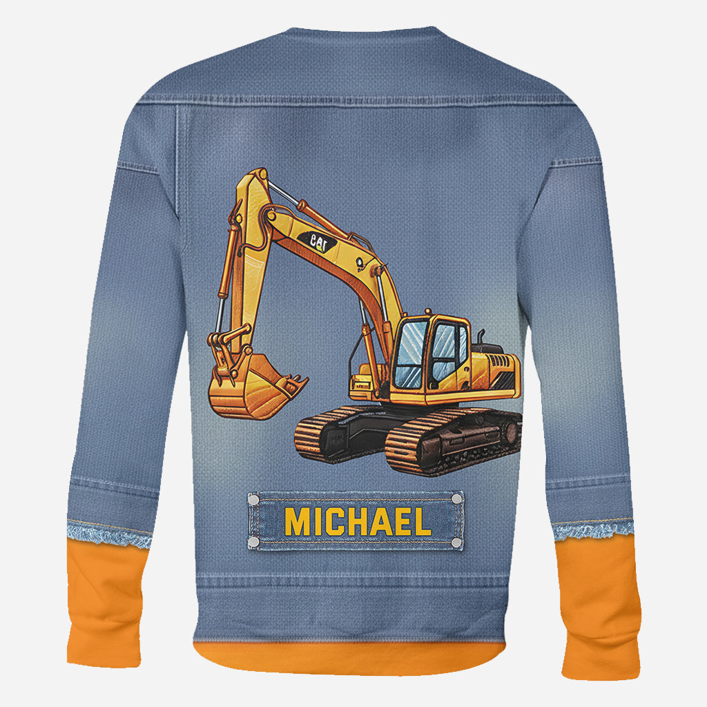 Construction Machines - Personalized Kid All Over Shirt