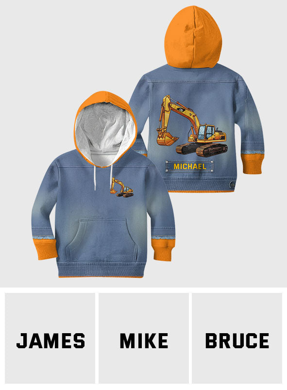 Construction Machines - Personalized Kid All Over Shirt