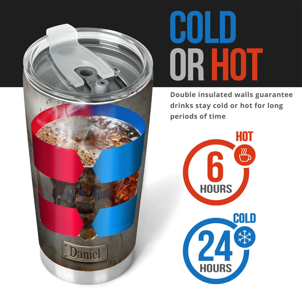 Individuell gestaltbarer Schweißer-Trinkbecher nach Foto – Personalisierbar