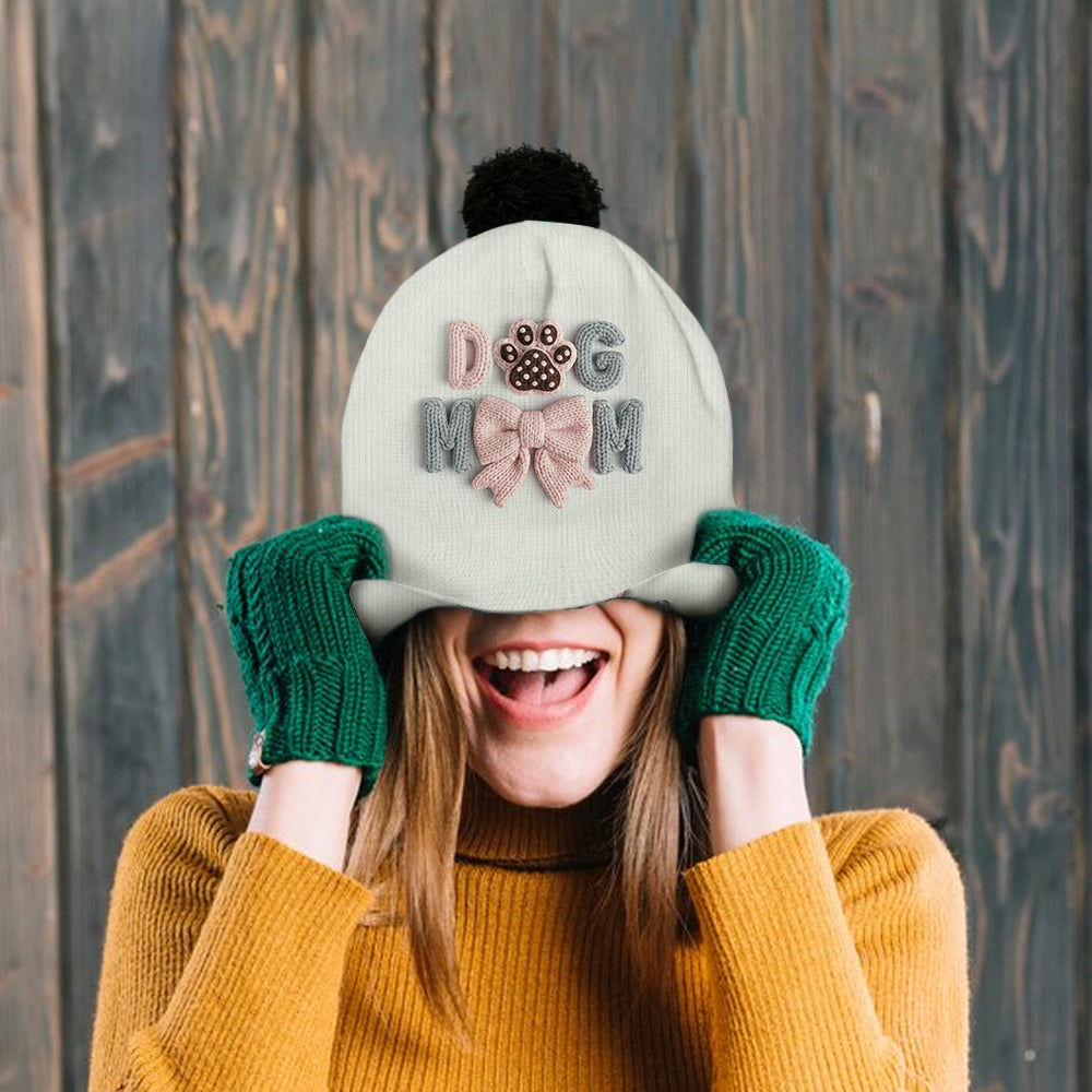 Dog Mom - Personalized Dog Beanie Hat