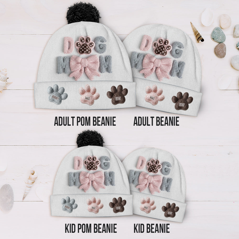 Dog Mom - Personalized Dog Beanie Hat