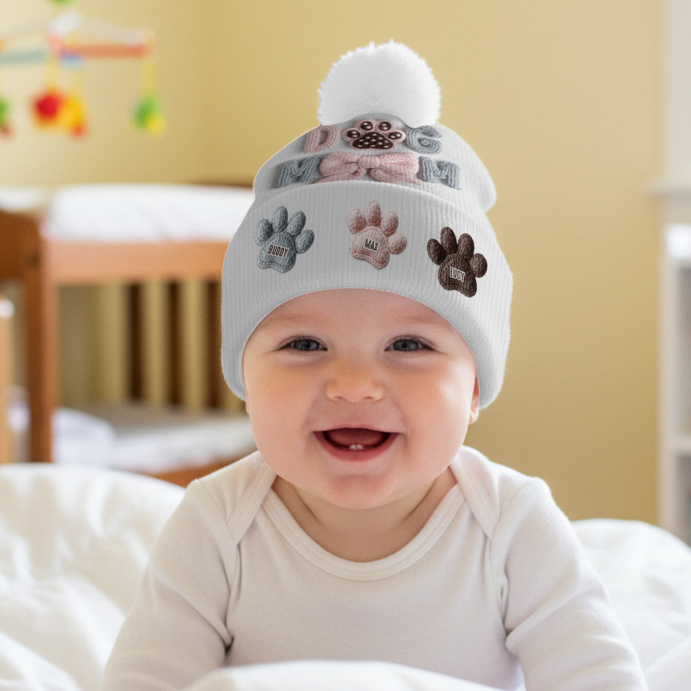 Dog Mom - Personalized Dog Beanie Hat