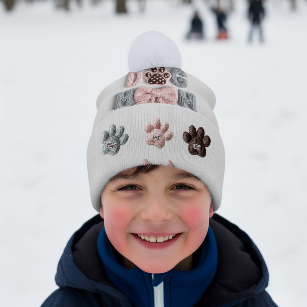 Dog Mom - Personalized Dog Beanie Hat