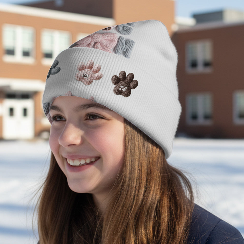 Dog Mom - Personalized Dog Beanie Hat