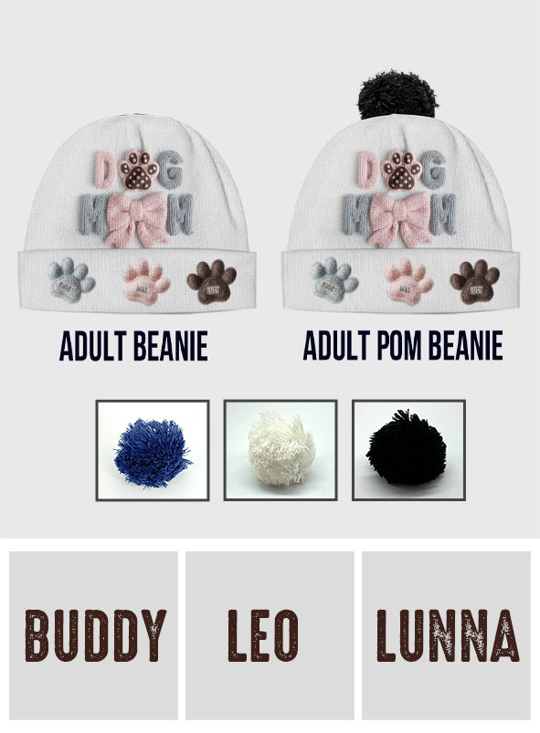 Dog Mom - Personalized Dog Beanie Hat